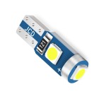 Led bec 3 smd 3030 soclu T5 pentru bord, de culoare albastru cristal